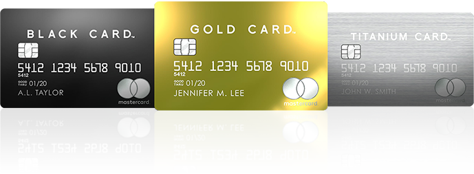 Gold Card Black Card Titanium Card