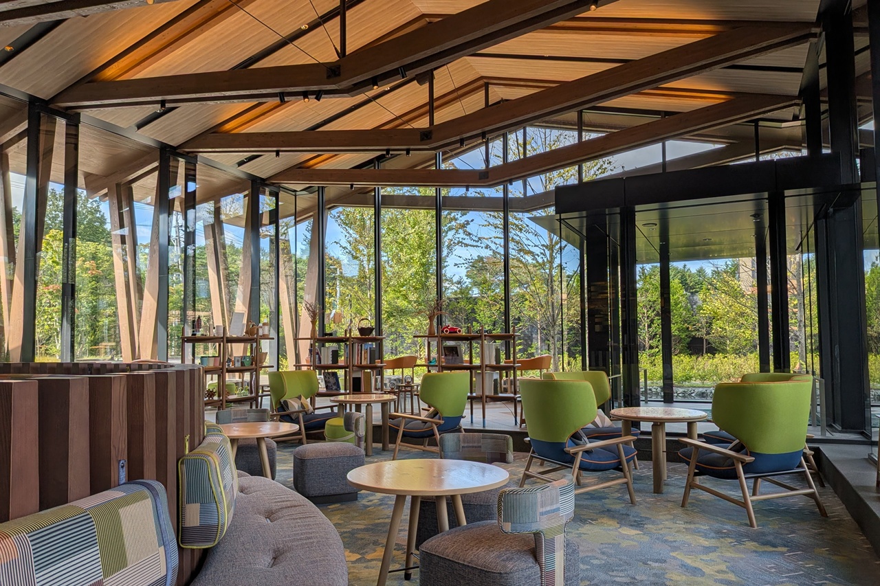 ホテルインディゴ軽井沢のロビー