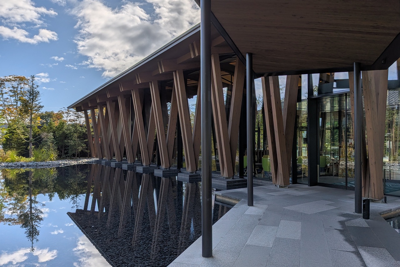 ホテルインディゴ軽井沢の渡り廊下